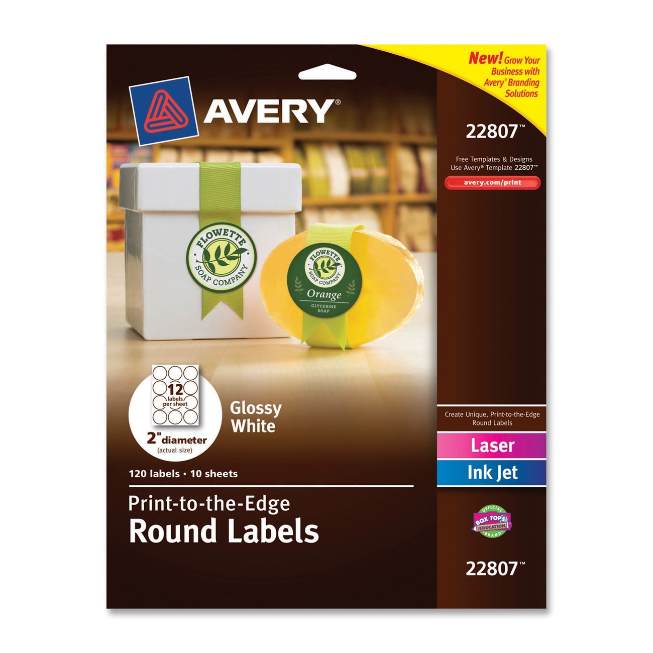 Avery round labels