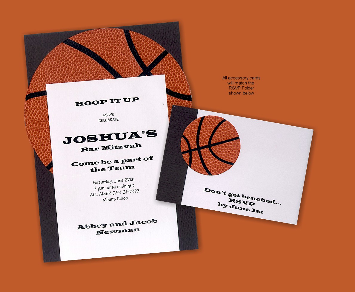 Basketball Themed Bar Mitzvah Invitations 3