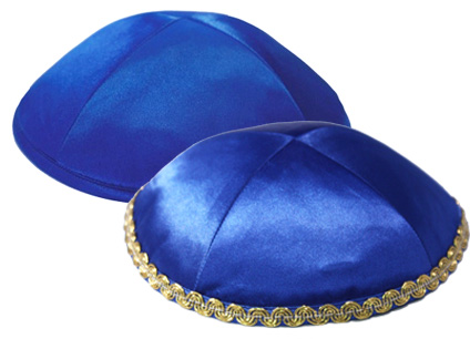 blue yarmulke