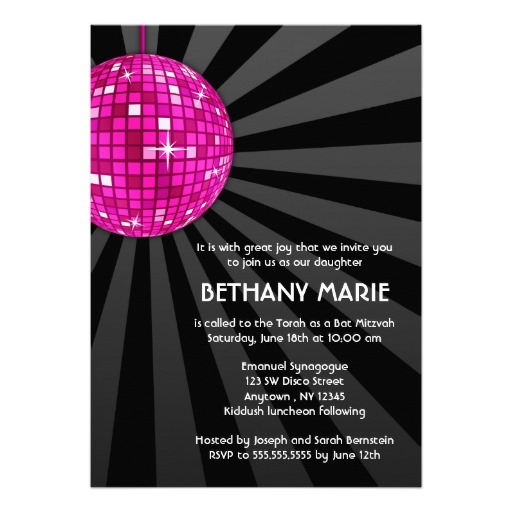 Club Party Invitation Wording 5