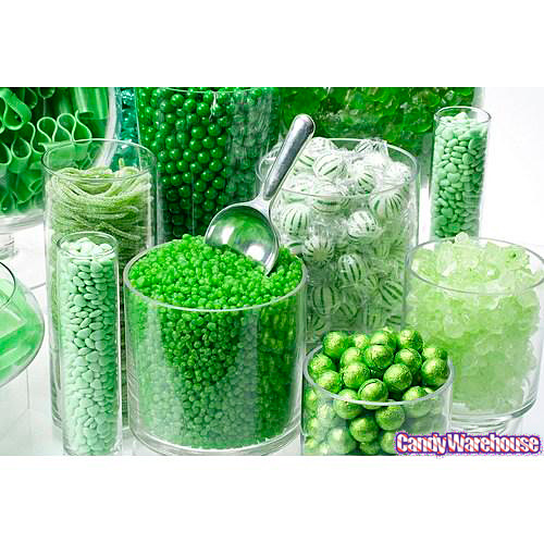 green candy buffet